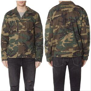 Alpha Industries F-2 French Field Deco Woodland Camo Jacket Coat